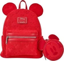 Image of Loungefly Disney Mickey Ears Burnout Mini Backpack - WDBK4028 - NEW