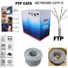 Image of 305M FTP UTP RJ45 Cat5e/6 Ethernet Network Patch Cable Indoor Outdoor Roll Lead