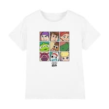 Image of Disney Toy Story Character Grid Kids T-Shirt 3-8 Years, White