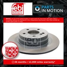 Image of 2x Brake Discs Pair Solid Rear 300mm 30555 Febi Set A2044230612 A2044230912 New