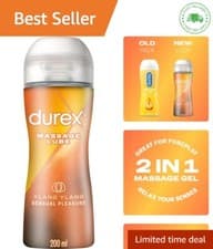 Image of Durex Play Sensual Massage Gel 2 in1 Water Based Lube Body 200ml Ylang Ylang