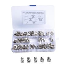 Image of 50Pack Rack Mount Cage Nuts, Screws and Washers for Rack Mount Server Cabinet -
