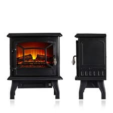 Image of 1800W-2000W Electric Fireplace Stove Heater Fire Place Flame Effect Freestanding