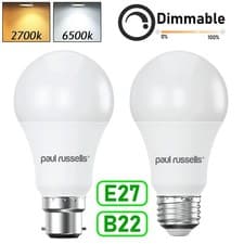 Image of LED Light Bulbs Dimmable GLS E27 B22 Frosted Warm Cool White Daylight Bayonet UK