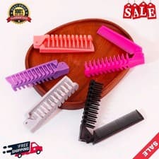 Image of 1PC Portable Folding Travel Hair Brush Comb Choice of Colours UK Stock & Seller