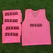 Image of ZEEGO Pro Football Training Bibs Matchday Mesh Bib Vest Rugby Netball Hockey