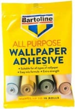 Image of Bartoline All Purpose Wallpaper Adhesive Hangs 10 Rolls Extra Strong Glue Paste