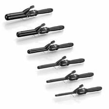 Image of Babyliss PRO DIAL-A-HEAT Ceramic Curling TONG Iron 210°c Heat, 6 Sizes Available