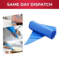 Image of 21" Blue Icing Piping Bags Non Sticky Disposable Savoy for Decorate Cake Pastry