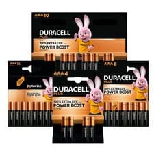 Image of AA Duracell Batteries Battery AAA Power Boost Plus Alkaline LR03, LR6 Far Expiry