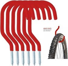 Image of HYFIVE Garage Storage Hooks 6PK Bike Hooks Tool Storage Set Screw Wall Ceiling