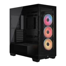 Image of Corsair 3500X LX-R RGB, Black, Mid Tower, Tempered Glass, Reverse Connection, 3x