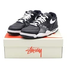 Image of FD6475-001 Stussy Nike Air Flight 89 Low SP Black White (Men's)