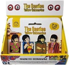 Image of OFFICIAL THE BEATLES YELLOW SUBMARINE MAGNETIC BOOKMARK SET NEW PUK