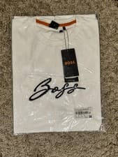 Image of HUGO BOSS Men’s Cotton Jersey Regular Fit T-Shirt with Script Logo