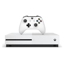 Image of Microsoft Xbox One S - 1TB - White Console + Controller & Power Supply - Good