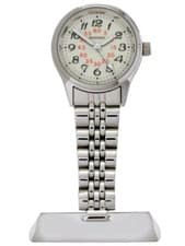 Image of Sekonda nurse doctor silver classic fob watch glow dial 4218 RRP £34.99