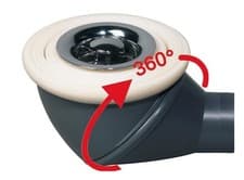 Image of Wirquin Chrome effect Shower waste (Dia)40mm