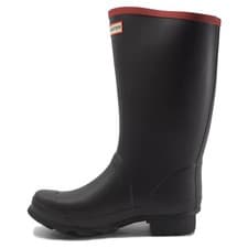 Image of Hunter Argyll Short Knee Rubber Black Wellington Boots New UK 5 EU 38 NEW CODE