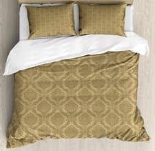 Image of Damask Duvet Cover Set Eastern Soft Flowers