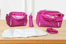 Image of Mummy Maternity Baby Changing Bag Nappy Diaper Wipe Clean Overnight Large