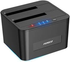 Image of FIDECO Hard Drive Docking Station, USB3.0 SATA HDD Docking Station for 2.5 & 3.