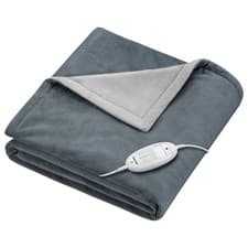 Image of Beurer HD75 Nordic Grey Electric Heated Blanket 180 x 130cm *Damaged Box*