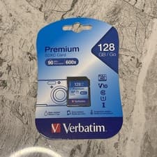 Image of Verbatim 128GB / Go Premium SDXC Memory Card 90M/s 600x New & Sealed