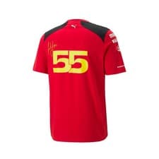 Image of Scuderia Ferrari F1 2023 Team Sainz Tee Mens - Red