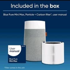 Image of Blueair Blue Pure Mini Max Air Purifier with Hepasilent Filter for Rooms up to 2
