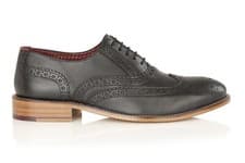Image of Mens Classic Oxford Brogues Real Leather Formal Gatsby Wing Tip Lace Up Shoes