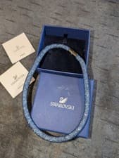 Image of Swarovski Necklace Choker Mesh Blue