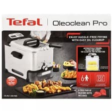 Image of Tefal FR8058G0 New Oleoclean Pro Fryer 2300W Easy Clean Fryer 3.5L with Mitts