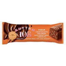 Image of Rhythm 108 Chocolate Orange with Swiss Dark Chocolate Bar 33g - 5 Pack