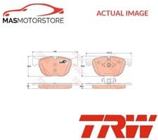 Image of BRAKE PADS SET BRAKING PAD FRONT TRW GDB1726 FOR BMW X5,X6,F85,E70,E72,F86 3L,2L