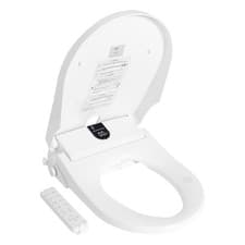 Image of Electric Smart Bidet Toilet Seat Washing Heated LED Warm Dry Side-Knob Control