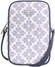Image of Kate Spade KG490 Shoulder Bag in Navy Multi Spade Flower PVC Coated Canvas