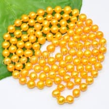Image of Real Natural 7-8mm Gold Freshwater Cultured Pearl Necklace 16-100inches