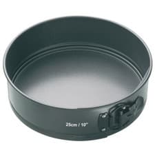 Image of Master Class Non-Stick Steel Loose Base Spring Form Cake Pan Tin - 10in/25cm