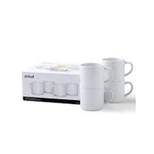 Image of 2009392 - Cricut 295ml Stack Ceramic Mugs Blank White 4pc