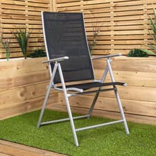 Image of Choice Of Colour Outdoor Garden Patio Multi Position Reclining Folding Chair