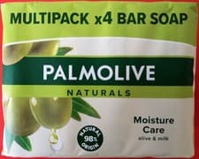 Image of 12x90g Bar Palmolive Natural Moisture Care Olive & Milk Bar Soap For Face & Body