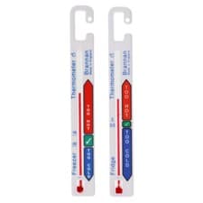 Image of Fridge Thermometer Freezer Thermometer - Twin Pack Food Storage Temperature