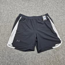 Image of Under Armour Shorts Mens Extra Large Black Launch Running Training Athletic 7in