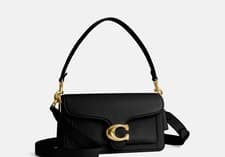 Image of Coach Tabby 26 Women's Leather Shoulder Bag Polished Pebble