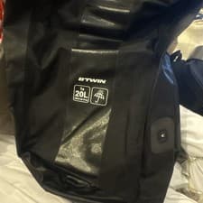 Image of Decathlon Trekkingbike Bag 500 Waterproof 2 x20L Double Pannier bag.