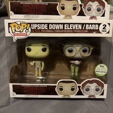 Image of Funko Pop Stranger Things UPSIDE DOWN ELEVEN & BARB 2017 SPRING EXC Uk seller