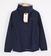 Image of BERGHAUS MENS DELUGE PRO 3.0 JACKET HOODED WATERPROOF UK XS DKBLUE RRP £120 IB