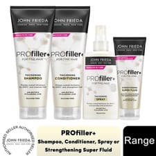 Image of John Frieda Profiller+ Haircare Range- Shampoo, Conditioner, Spray & Super Fluid