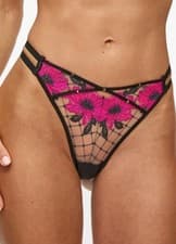 Image of Ann Summers Boudoir Rose Thong. Size 10. New With Tags.